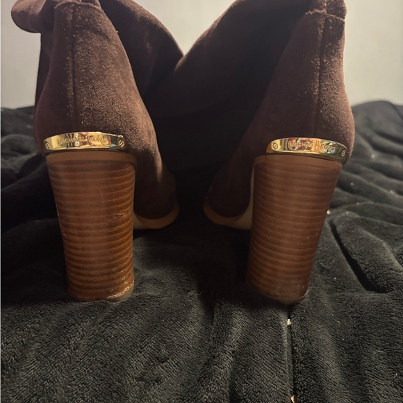 Michael Kors Regina Brown Suede Over-the-Knee Boots - Picture 2 of 9